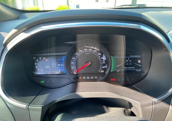 Ford EDGE cena 136500 przebieg: 44500, rok produkcji 2019 z Oborniki małe 191